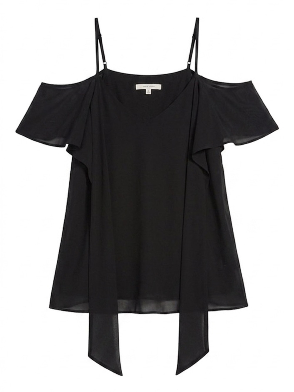 Naked Zebra Luxury Off-the-Shoulder Blouse - Black - Large